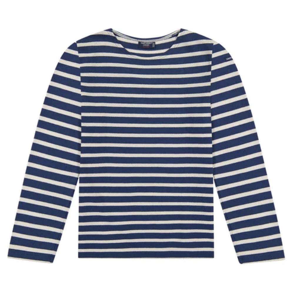 CLASSIC NAVY SAINT JAMES LONG SLEEVED BRETON STRIPED SAILOR SHIRT EXC COND